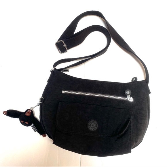 kipling syro crossbody bag black